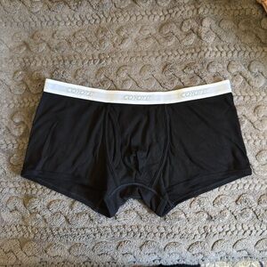 Coyote. Men's Cotton Rib Trunk. Size: Medium. Color: Black. LIKE NEW.